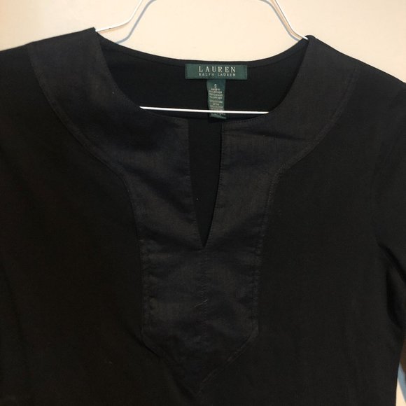 Ralph Lauren cotton blouse with accented neckline - Picture 2 of 5